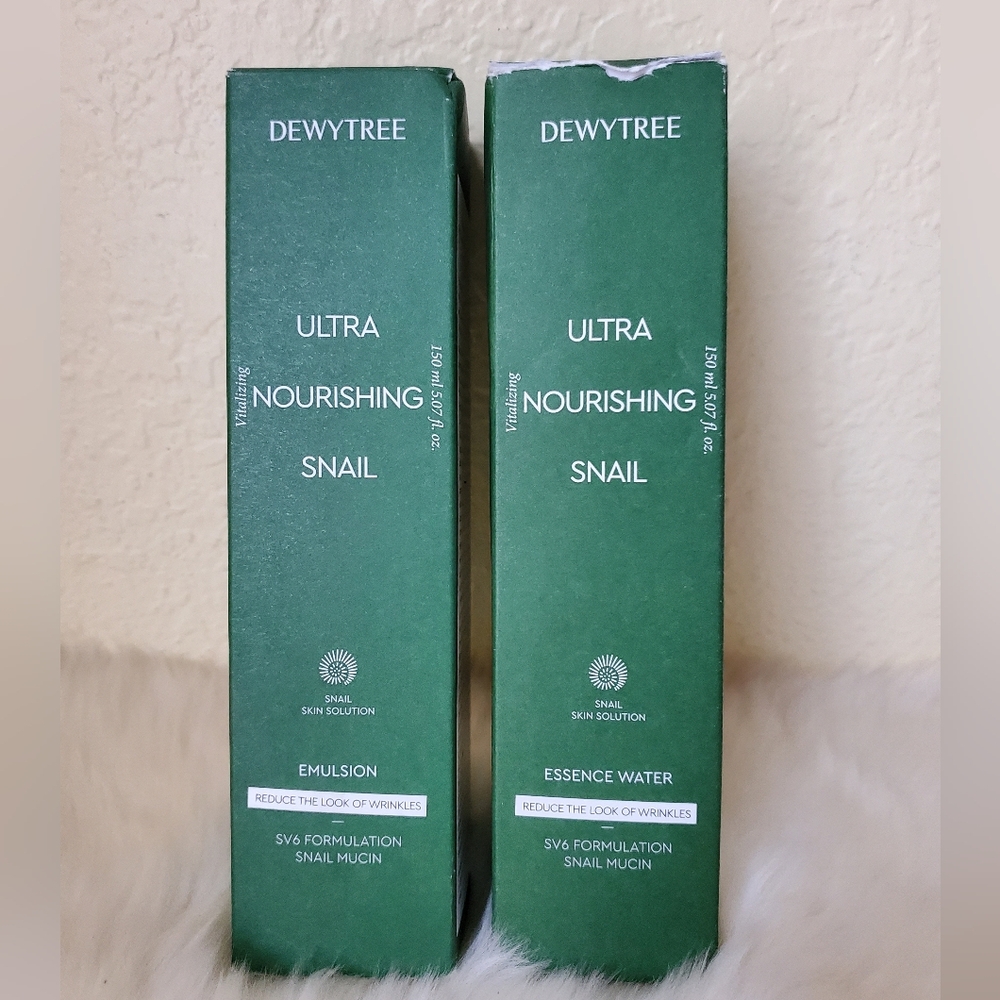 2 Dewytree Ultra Nourishing Snail Emulsion & Essence Water 150ml Bundle